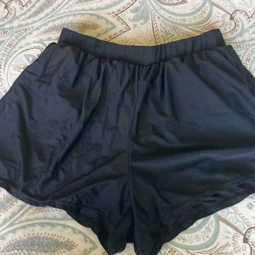 BloomChic swim bottoms 18-20 with pockets and panty insert BLACK